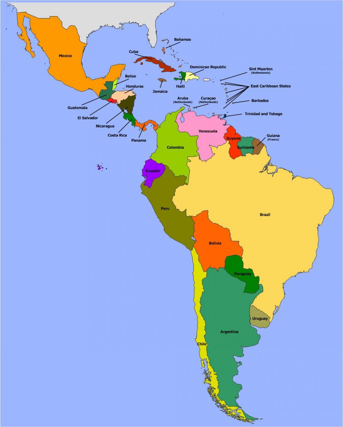 Kart Beliz Cənubi Amerika