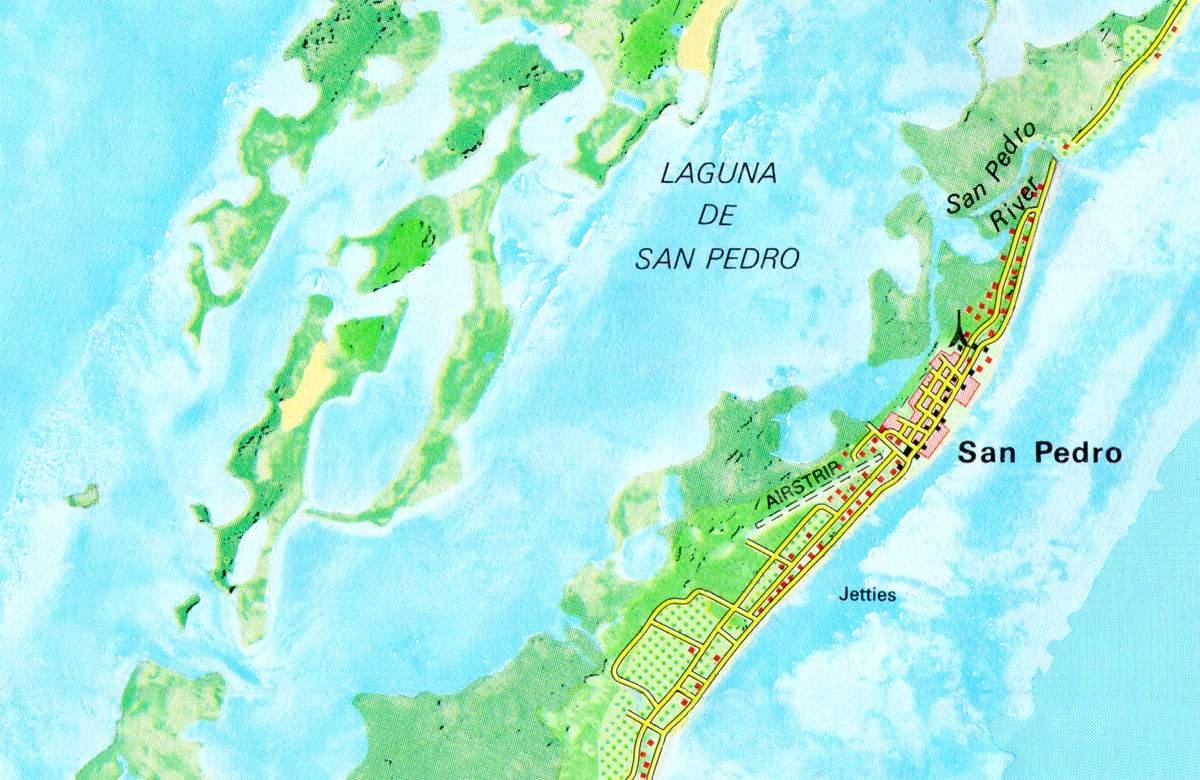 küçə San-Pedro, Beliz xəritə