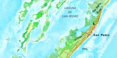 Küçə San-Pedro, Beliz xəritə