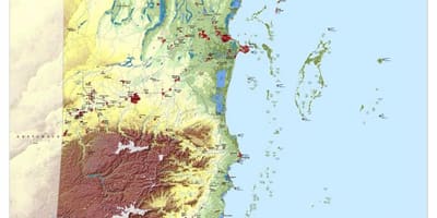Topoqrafik xəritə Beliz